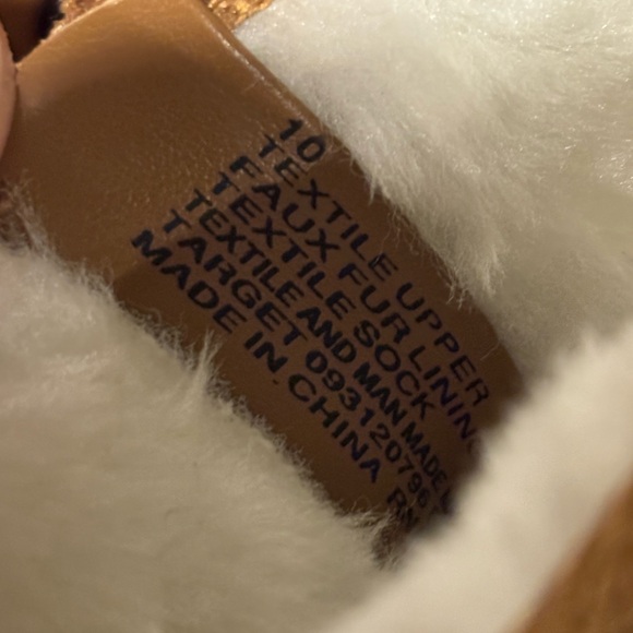 Cat and Jack Toddler Girls Arlo Zipper Shearling Boots Leopard Brown Faux Sz 10 - Picture 7 of 7